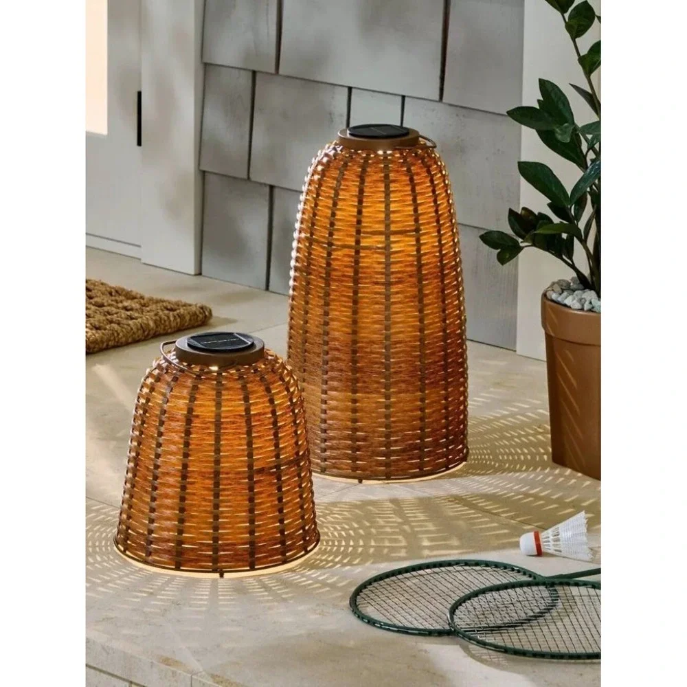 Woven Solar Lantern Small - Hearth & Hand Magnolia, Target